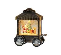 1PC Christmas Snow Globe-Lantern, Cart Music Box,Lighted Snow Globe-Lantern,Battery Operated Snowman Musical LED Water Glittering, Home Decoration Gift