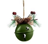 1pc Christmas Tree Bells Christmas Sleigh Bells Hangers Large Christmas Bells Sleigh Bell Christmas Ornaments Housebreaking Bells Santa Bell Elk Iron White Bell Ornaments