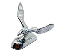 1PC Chrome Alloy Universal Motorcycle Front Fender Eagle Head Scooter Mud Guard Ornament Auto Car Hood Stickers for Honda Yamaha Kawasaki Ducati
