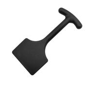 1PC Chrome-Plated Steel Carpet Fitting Bolster Chisel Shock-Absorbing Handle Tool Accessories(Black Plastic Chisel)