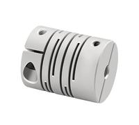 1pc CIC Aluminum Alloy Parallel Line Coupling D20L26 4/5/6/6.35/8mm Clamping Groove Coupling Elastic Coupling(4x8)