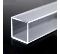 1PC Clear Acrylic Square Tube - Hollow Duct PMMA Plastic Pipe for Custom Projects(490MMX30X30X2MM)