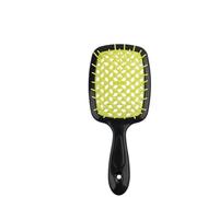 1Pc Clear Handle Rose Red Wide Teeth Air Cushion Hair Comb Women Scalp Massage Combs Brush Hollowing Out Home Styling Tool