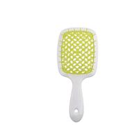 1Pc Clear Handle Rose Red Wide Teeth Air Cushion Hair Comb Women Scalp Massage Combs Brush Hollowing Out Home Styling Tool