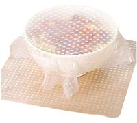 1pc Clear Square Silicone Stretch Food Covers Lids Reusable Expandable Containers Food Wrapper Seal Cover Film for Cups, Bowls, Mugs, Dishes, Cans