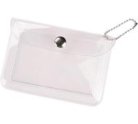 1Pc Clear Transparent Card Holder Wallet Small Coin Purse Keychain Womens Mini Change Pouch Credit Card Case Coin Purses and Pouches Wallets, Card Cases and Money Organizers, Clear, Transparent