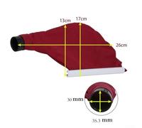 1pc Cloth and Plastic Dust Bag Replacement for 9403 9401 Belt Sander, Anti-Dust Cover Compatible with 9403/9401 Models, Red/Black