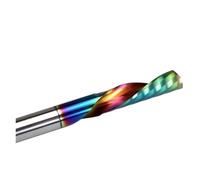 1pc CNC HRC60° Single-Flute Left Spiral Milling Cutter 3.175-12mm Solid Tungsten Carbide Coating End Mill for Acrylic(4x22x4x45)