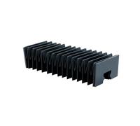 1PC CNC Linear Guide Dust Cover for HGR30 Rails, 10:1 Compression Ratio Organ-Style Protective Bellows(850mm)