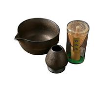 1pc Coarse Pottery Tea Brush Stand Matcha Bowl Set Matcha Tools Tea Spotting Instruments Tea Ceremony Accessories(4PCS-A)
