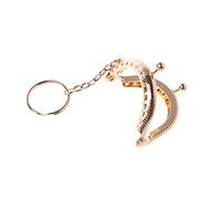 1PC Coin Purse Bag Arch Frame Kiss Clasp With For Craft 5cm Wooden Leather Bag Handle Hand Purse Holder Frame Handcrafted Handbag Shoulder Strap Metal Chain Canvas Belt Clasp