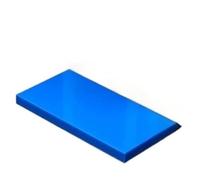 1pc Colored Polyethylene Sheet, Rectangular Plastic Board High Temperature, PE/UPE/HDPE Plate For Engraving DIY(Blue,100 * 200MM*40MM)