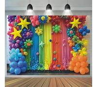 1PC colorful balloon background banner suitable for birthdays holidays parties multiple sizes to choose from