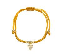 1pc Colorful Ropes Chain Bracelets In The Shape Of A Heart For Women Copper Heart Bracelet With String Gifts