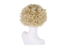 1pc Colorful Synthetic Hair Women's Short Curly Natueal Wavy Wig With Bangs For Cosplay Blue Costume Lolita Wigs Female(Blonde)