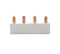 1pc Copper Busbar Overvoltage 2p 4-tooth 63a Bus Bar Connection Bar Copper Bar for Circuit Breaker Pin Type