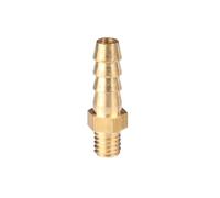 1pc Copper Connector Joint, Metric Male Thread Brass Pipe Fitting, M8 M10 M12 M14 Hose Barb Hosetail Straight(16MM-M10X1.5)