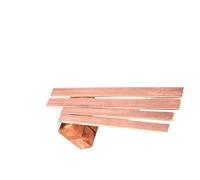 1pc Copper Flat Bar - 500mm L, 5mm Width, 3-5mm T - Exceptional Electrical for Electronics and Engineering Projects(2.5mm)