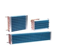 1PC Copper Tube Aluminum Fin Evaporator Condenser Radiator Refrigerator Freezer Air-cooled And Water-cooled Heat Exchanger(390x90x135mm)