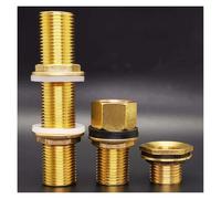 1pc Copper Water Tank Connector 1/2" 3/4" 1" Male Brass Pipe Single Loose Key Swivel Fittings Nut Jointer(04-50mm) Fitting