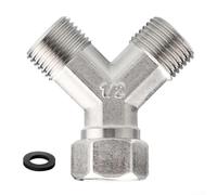 1Pc Copper Y Connector For Dual Water Lines Dishwasher Washing Machine 1/2 Inch Plumbing Tap Adapter