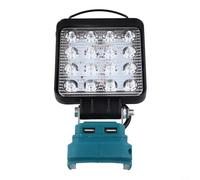 1pc Cordless Work Light Compatible with For 18V Battery BL1830 BL1815 BL1860 with USB Charging Port for Phones, Pads, Digital Audio, and MP3 Players (A)