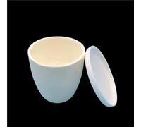 1pc Corundum Crucible with Cover - 5/300/200ml Capacity for Metal Refining and Laboratory Analysis(50ml)