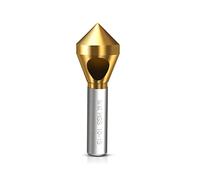 1PC Countersink Deburring Chamfer Drill Bit 2-5/5-10/10-15/15-20mm TiAlN Countersink 90 Degree Inclined Hole Titanium Plating Countersink Deburring Drill Taper Hole Cutter High-Speed Steel