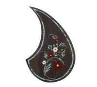1Pc Creative Guitar Pickguard Sticker Durable Self Adhesive Decal for Acoustic Guitars Assorted Floral Designs Easy to Install for Scratch Protection