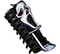 1Pc Creative Horror Hair Clip - Multiple-types Ghostly Faces Hair Claws Clips - Scary Movie Themed Ghostly Faces Hair Clips - Skeleton Hair Claw Clip for Women Girls (E,1Pc)