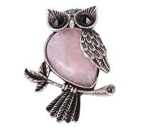 1PC Creative Owl Shape Brooch Pin for Women Elegant Breastpin for Casual Official Occasions present for Weddings and Parties Pink