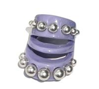 1Pc Creative Pearls Accent Open Resin Rings Unique Hollow Shape for Fashionable Stacking and Adjustable Comfort Stylish Open Rings