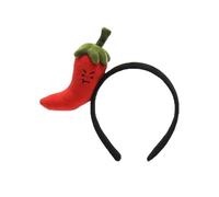1pc Creative Vegetable Hair Accessories Cute Onion Pepper Hairband Garlic Ginger Hair Clip For Performance And Photography(FG161-pepper)