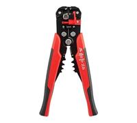 1pc Crimper Cable Cutter Adjustable Automatic Wire Stripper Multifunctional Stripping Crimping Pliers Terminal Hand Tool(Normal red)