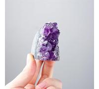 1PC Crystal Cluster Amethyst Block Stone Geode Quartz Ornaments (Size : 20-30G) Gemstone Stone