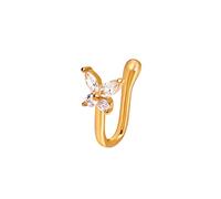 1Pc Crystal Fake Nose Ring Non Piercing Clip On Nose Ring Indian Style Nose Cuff Fake Piercing Septum Nariz Jewelry Nice and Deft