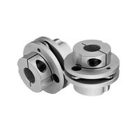 1pc CST Aluminum Alloy Single Diaphragm Coupling Stepped Elastic Diaphragm Motor Flange Coupling CST-104X79 CNC Parts(CST-104X79-26X26)
