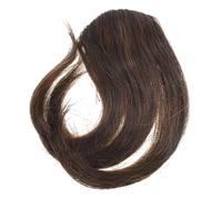 1PC Curly Clip in Hair Extension for Women Light Brown Bang Fringe Hairpiece Invisible and Safe to Wear for Halloween Parties and Everyday Style