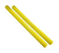 1pc Customizable PU Polyurethane Round Rod - 90A Hardness, 16-80mm Diameter, 50cm Length, Yellow(L 50cmxD 20mm)