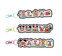 1PC Customized Acrylic Family Name Keychain, Personalized Keychain Making Kit, Home Symbol, Character Themed Id Tag, Disney Style Font, Cute Keychain, Handmade Decorations