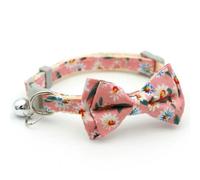 1PC Cute Cat Collar Small Puppy Cat Dog Collars Bow Kitten Collar Bowknot Necklace with Bell for Dog Chihuahua Pet Supplies