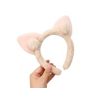 1pc cute cat ears plush headband face wash female princess fairy hairpin headband hair ornament(1pckaqi)