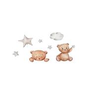 1pc Cute Little Bear Star Switch Sticker Kids Baby Bedroom Decoration Self-Adhesive Home Wall Paper Decal