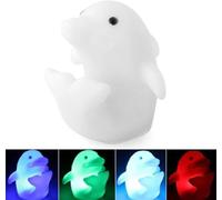 1Pc Cute Mini LED Night Light for Kids, Dolphin 7 Changing Colors LED Night Light Decoration Nightlight Children Kids Gift Night Lamp for Bedroom, Bedside, Living Room, Desk Wall Lights Decorations