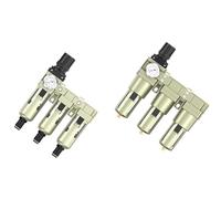 1pc CWFF 1/4 3/8 1/2 3/4 high-precision oil-water separator multiple purification compressed air precision filter air compressor(CWFF3-03,Manual drainage)
