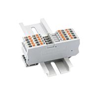1pc D-PT1.5-QUATTRO End Cover For PT 1.5-QUATTRO Din Rail Terminal Blocks End Plate L63.8H24.6W2.2mm