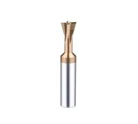 1PC D3-D20 Carbide Dovetail Milling Cutter 75°Uncoated Degree CNC Tools For Metal Machining Tungsten Steel End Mills Chamfer Milling Cutters(Coated,D10x60L)