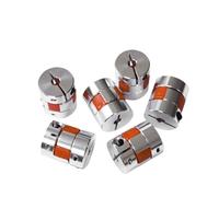 1Pc D30L40 Flexible Plum Clamp Coupler Stepper Motor Shaft Coupler Aluminum Alloy Plum Coupling 6/6.35/8/10/12/14mm(6X6.35)