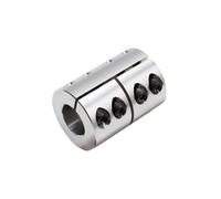 1pc D40 L50 Aluminum Alloy Rigid Coupling High Precision Shaft Rod Coupler Clutch For Cnc Stepper Motor Carving Machine(8mm to 10mm)