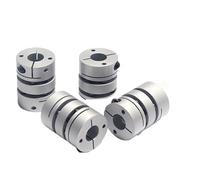 1pc D40L50 Aluminum Double Diaphragm Coupling Flexible Shaft Coupler Elastic Connector Ball Screw Step Servo Motor(9x18)